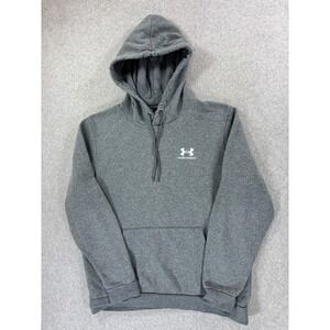 Under Armour Stitched Logo Midweight Hoodie Sweatshirt (Men's Large) Gray